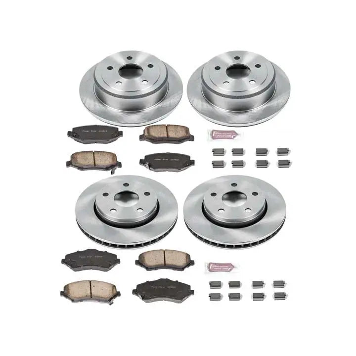 Powerstop KOE2798 Disc Brake PAD AND Rotor KIT
