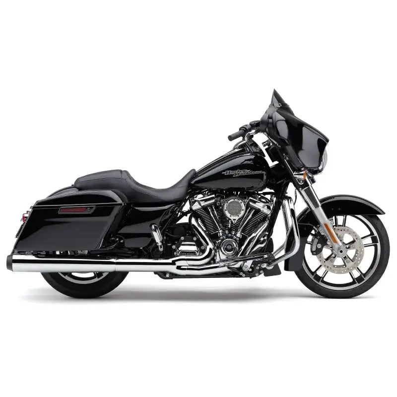 Powrflo 2 1 W/Billet Tip Chrome Flh/Flt 17 22 - COBRA
