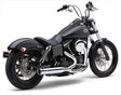Powrpro Rpt 2 1 Chrome/ Blk Tip Dyna 12 17 - COBRA