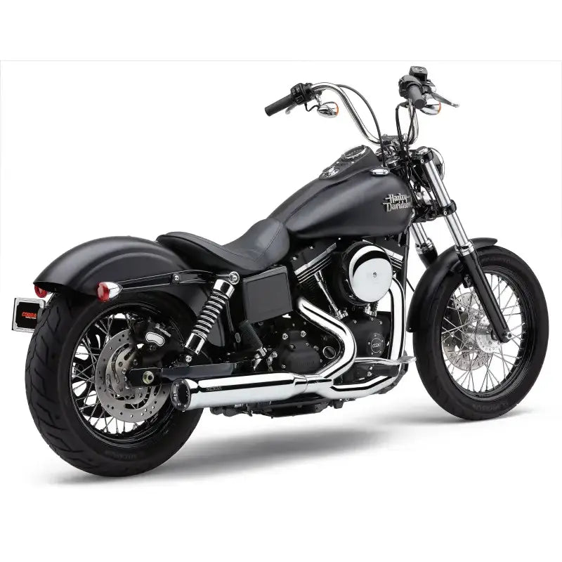 Powrpro Rpt 2 1 Chrome/ Blk Tip Dyna 12 17 - COBRA