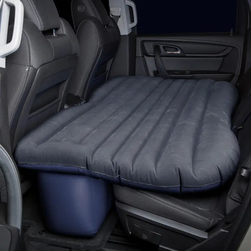 Rear Seat Air Mattress Mid-Size by Airbedz, shown in a vehicle backseat setup.
