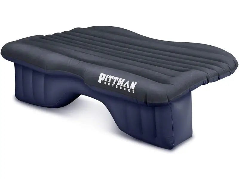 Pittman Outdoors black air mattress for rear seat of midsize vehicles.