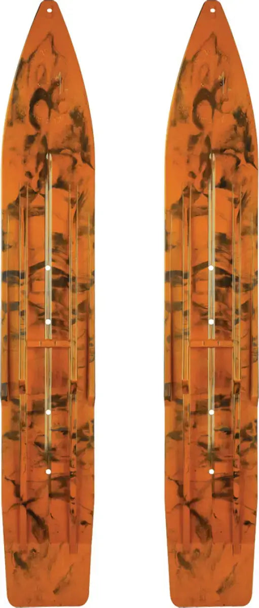 SLYDOG Pr/ Sly Dog Powderhound Ski 7" Red/Black Swirl for Powersports