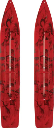 SLYDOG Pr/ Sly Dog Powderhound Ski 7" Red/Black Swirl for Powersports
