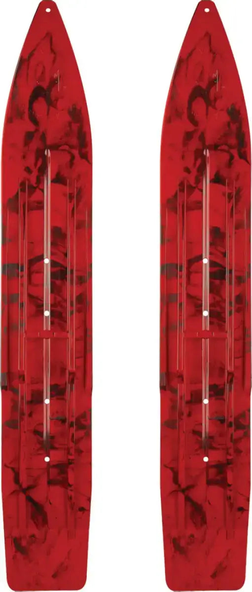 SLYDOG Pr/ Sly Dog Powderhound Ski 7" Red/Black Swirl for Powersports