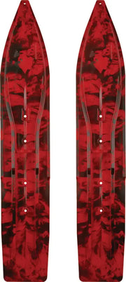 SLYDOG Pr/ Sly Dog Powderhound Ski 8" Red/Black Swirl for Powersports
