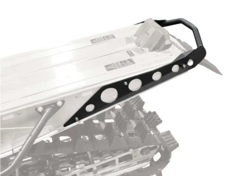 Black metal snowmobile rear bumper with grab handle for Polaris Pro PRB300-FBK