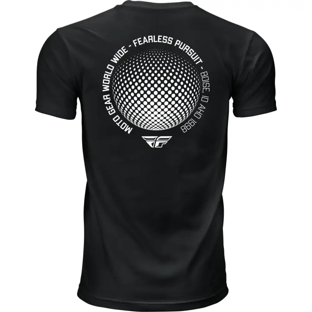 Fly Worldwide Tee Black Md - FLY RACING