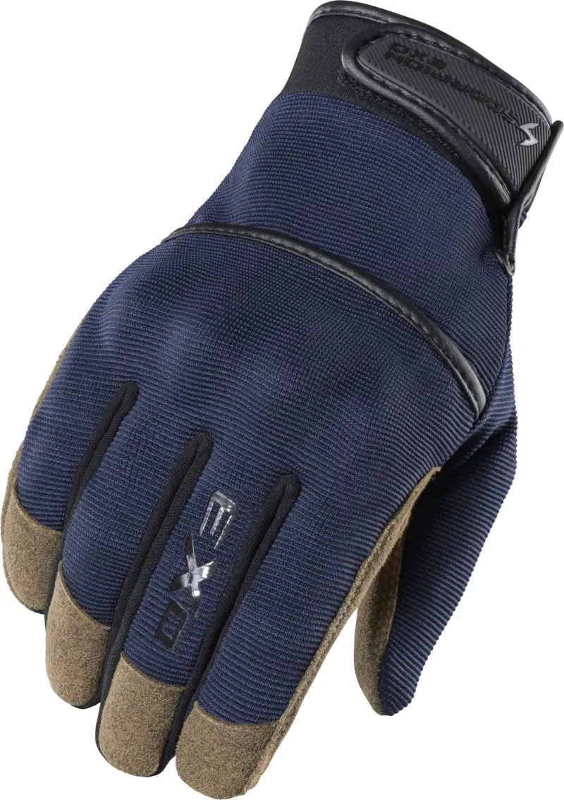 Stealth Grip Gloves Dark Blue 2x - SCORPION EXO