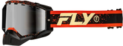Zone Snow Goggle Blk/Red/Cream W/Red Mirror/Amber Lens - FLY RACING