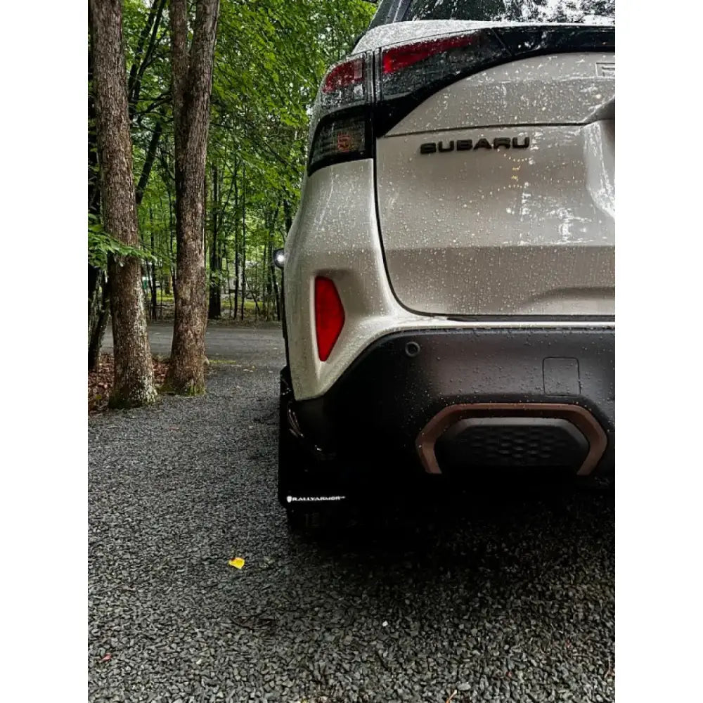 Rally Armor 2025 Subaru Forester Black UR Mud Flap w/Metallic Black Logo - Rally Armor