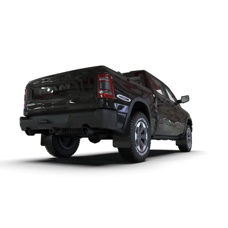 Rally Armor 19-24 Dodge Ram 1500 Rebel Black UR Mud Flap w/Metallic Black Logo - Rally Armor