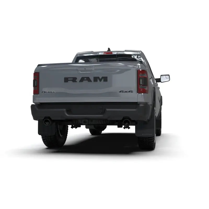 Rally Armor 19-24 Dodge Ram 1500 Rebel Black UR Mud Flap w/Metallic Black Logo - Rally Armor