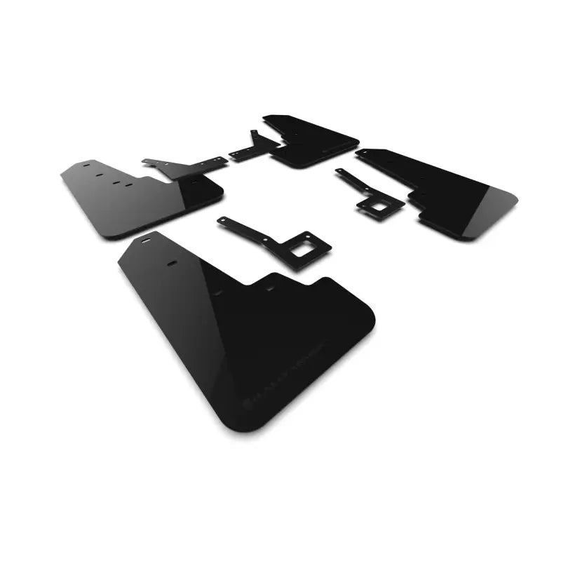 Rally Armor 19-24 Dodge Ram 1500 Rebel Black UR Mud Flap w/Metallic Black Logo - Rally Armor