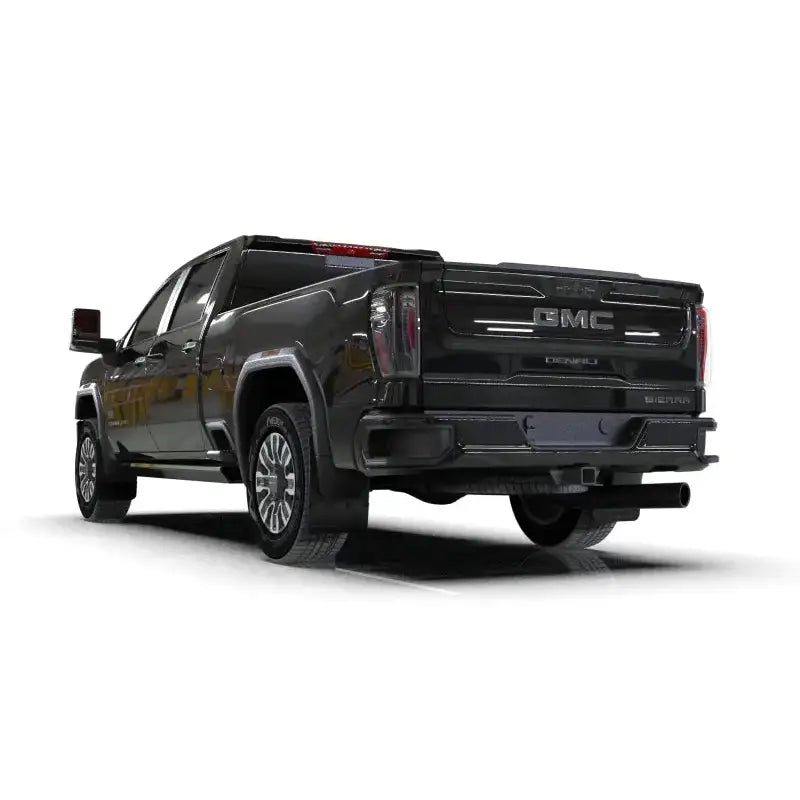 Rally Armor 20-24 GMC Sierra 2500/3500 HD Denali Black Mud Flap w/Metallic Black Logo - Rally Armor