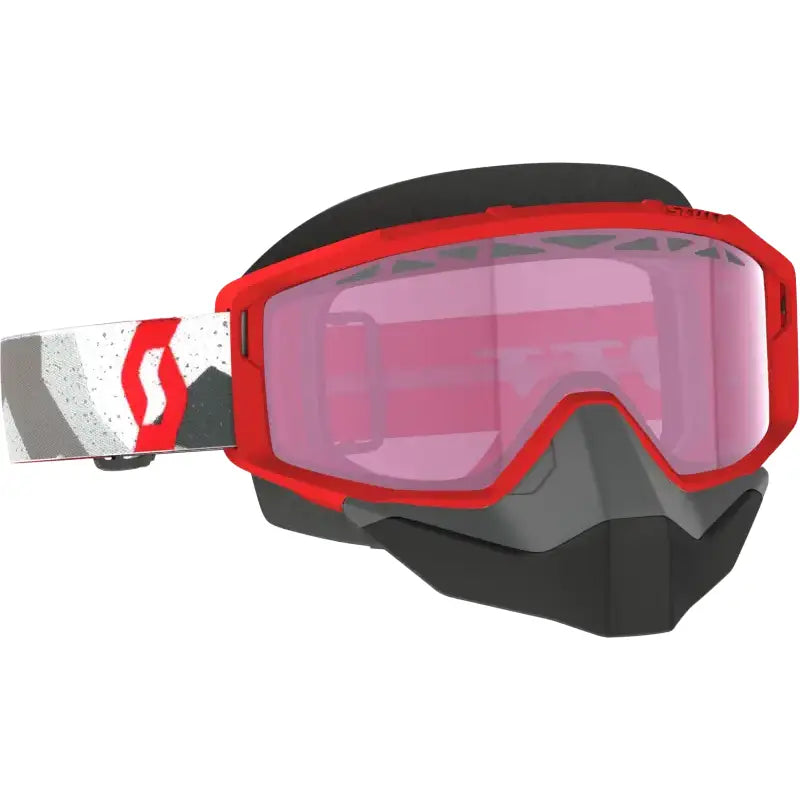 Primal Snow Cross Goggle Camo White/Red Rose Tint