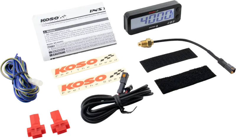 KOSO Pro 1 Rpm And Temp Meter for Powersports