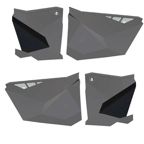 Traditional Half Doors Titanium Metallic