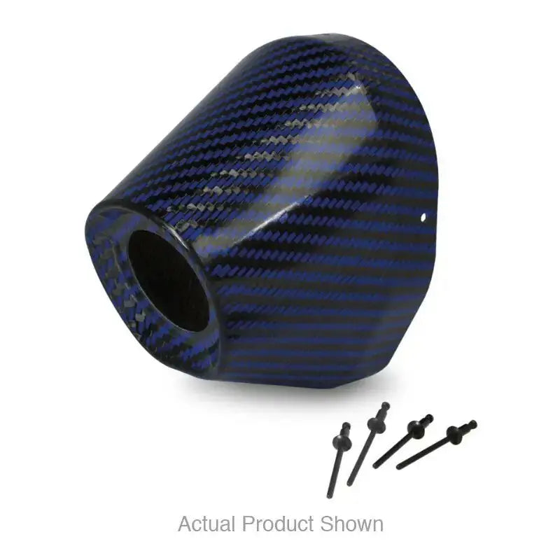 PRO Circuit Exhaust Carbon End Cap PC4022-0008 - Carbon Blue I.D