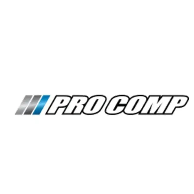 Pro Comp Suspension inner tie rod with bold logo and silver blue bars