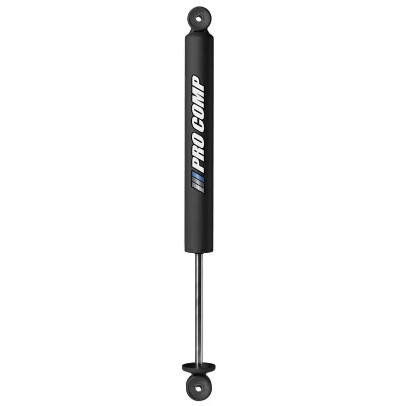 Black and silver Pro Comp twin tube shock absorber with eyelet mounts for Pro X series