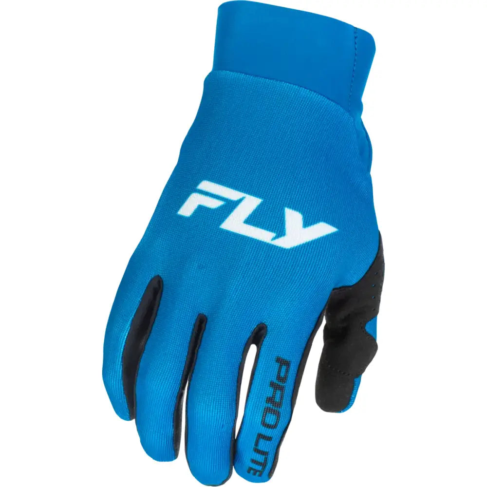 Pro Lite Gloves Blue/White Lg - FLY RACING