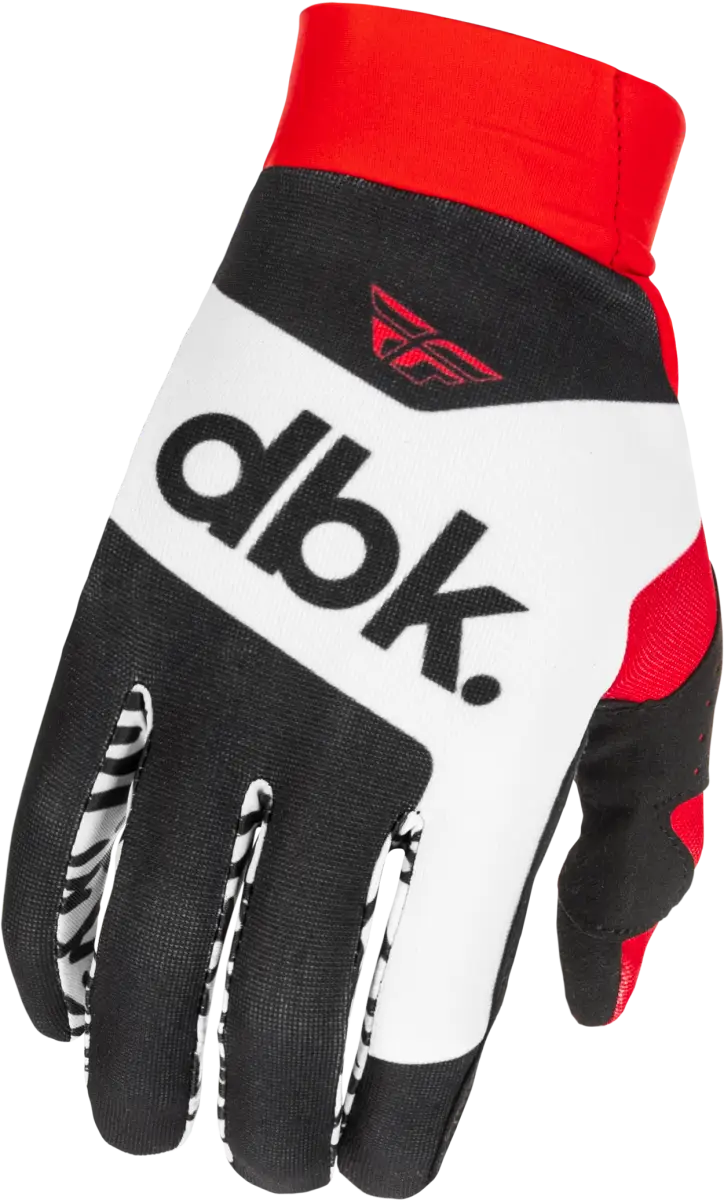 Pro Lite Dbk Gloves Black/White/Red Xs - FLY RACING