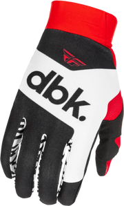 Pro Lite Dbk Gloves Black/White/Red Md - FLY RACING