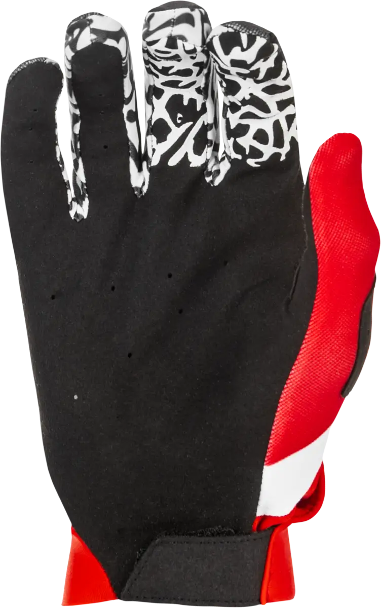Pro Lite Dbk Gloves Black/White/Red Md - FLY RACING