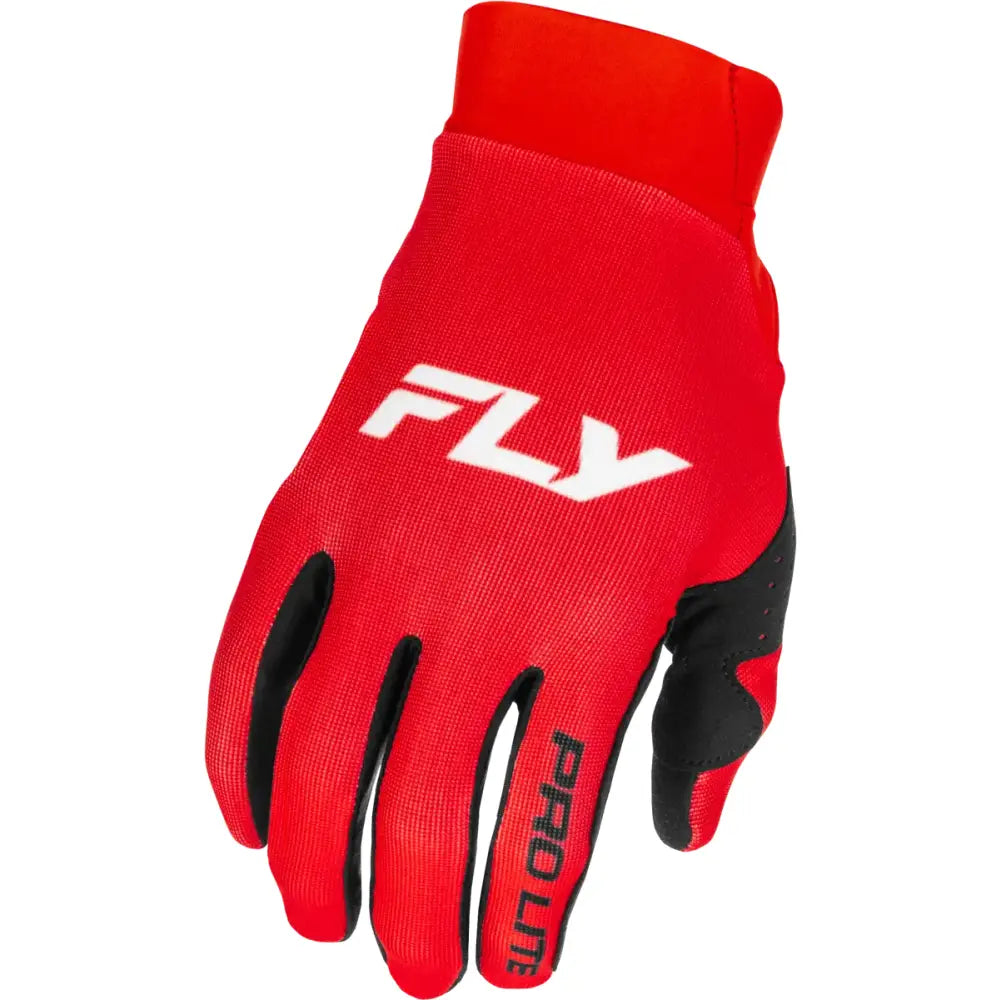 Pro Lite Gloves Red/White Xl - FLY RACING