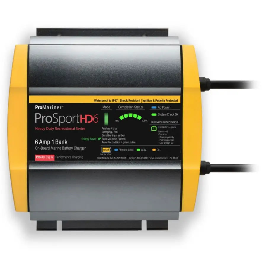 PRO Mariner Lightweight Design Battery Charger 44006 - Prosport HD Amp 1-Opmarine BC