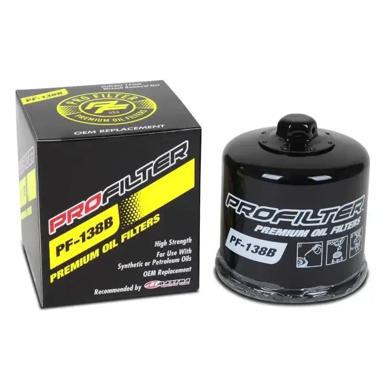 ProFilter Aprilia/Arctic Cat/Kawasaki/Suzuki Spin-On/Black/Various Performance Oil Filter - Oils & Filters