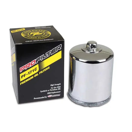 ProFilter Harley Spin-On Chrome Various Performance Oil Filter - Oils & Filters