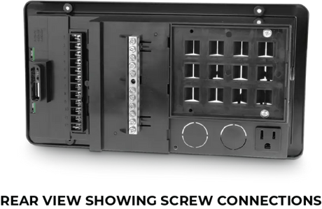 Progressive Dynamics PD50K3Q2GP 30Amp Panel Converter Box Only, showcasing screw connections for power distribution.