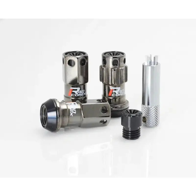 Project Kics 12X1.50 R40 Iconix Classical Lug Nuts w/ Black Plastic Cap - 20 - No Locks - Truck & Automotive