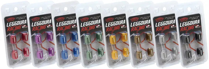 Project Kics Leggdura Racing Valve Cap Set Red - Truck & Automotive