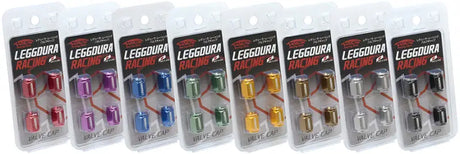 Project Kics Leggdura Racing Valve Cap Set Red - Truck & Automotive