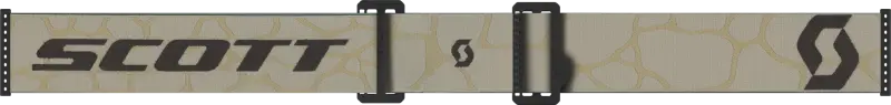 Light-colored SCOTT ski or snowboard with logo, perfect for sand dust and light sensitive gear