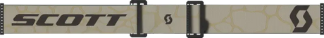Light-colored SCOTT ski or snowboard with logo, perfect for sand dust and light sensitive gear