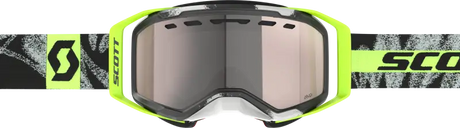 Neon yellow and black motocross goggles with mirrored lens, perfect for RV parts & accessories or truck accessories