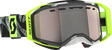 Neon yellow black motocross goggles with mirrored lens for outdoor rv parts accessories