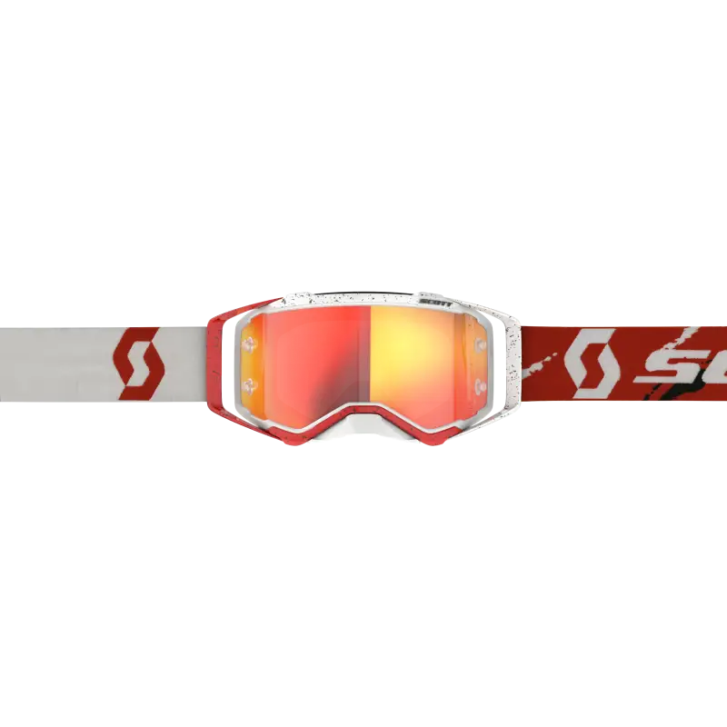 Prospect Goggle Red/White Orange Chrome Works Lens - SCOTT