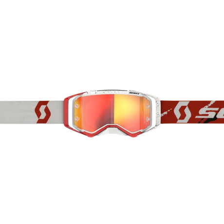 Prospect Goggle Red/White Orange Chrome Works Lens - SCOTT
