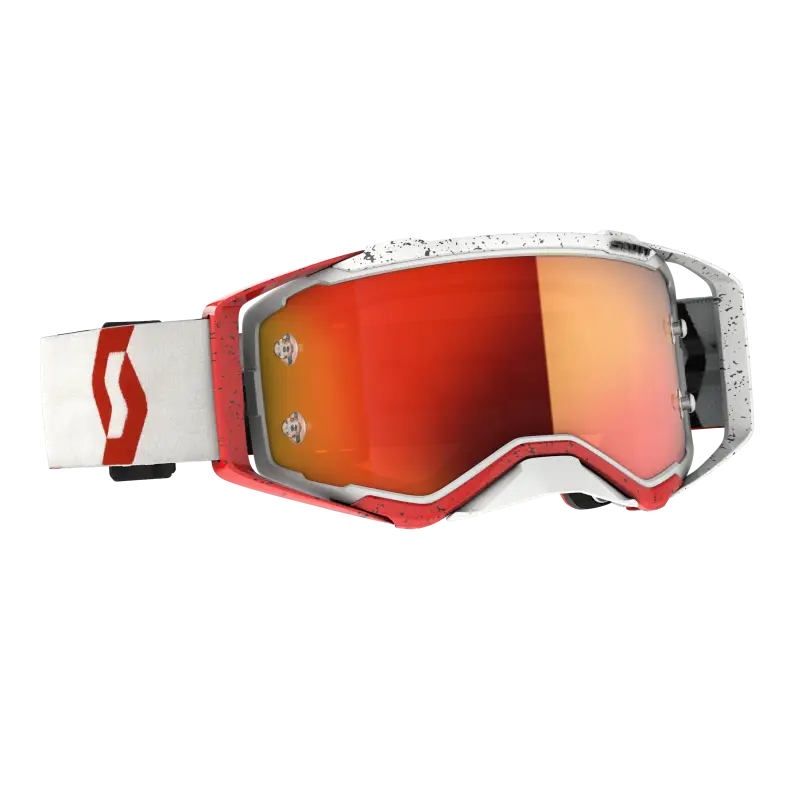Prospect Goggle Red/White Orange Chrome Works Lens - SCOTT