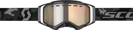 Prospect Goggle Snow Cross with black grey camouflage and mirrored lens for snow riding