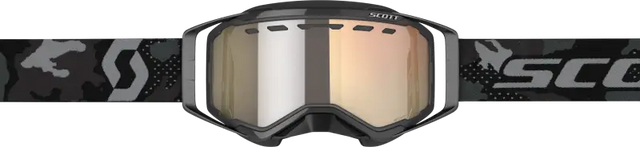 Prospect Goggle Snow Cross with black grey camouflage and mirrored lens for snow riding