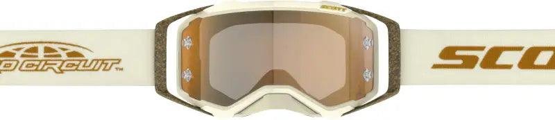 Prospect Pro Circuit Goggle Beige/Wht/Br Amp Gld Cr Wrks - RV and Auto Parts