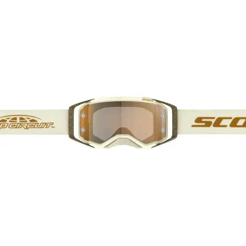 Prospect Pro Circuit Goggle Beige/Wht/Br Amp Gld Cr Wrks - RV and Auto Parts