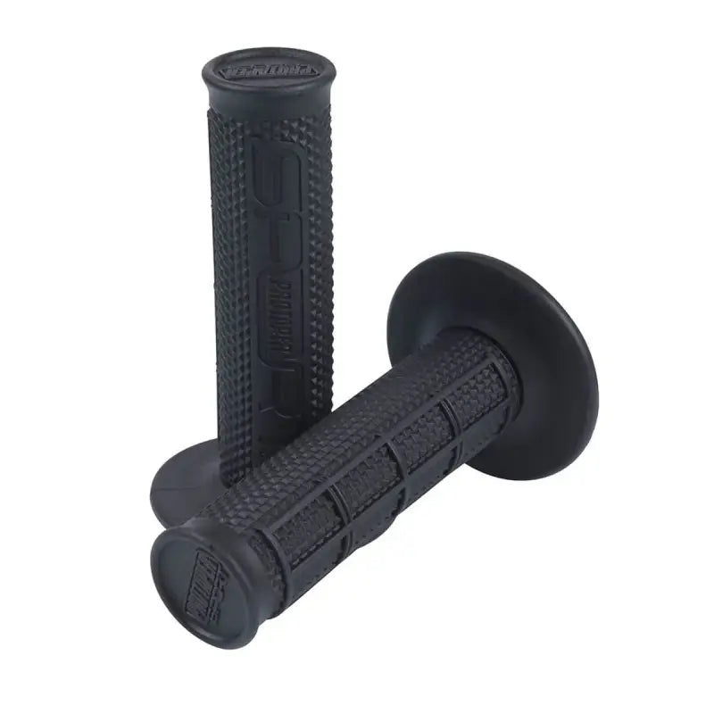 Black waffle grips for a sleek black look and enhanced riding experience on your motorcycle