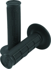 Black textured waffle grips for a sleek black riding experience on ProTaper 1/2 Waffle Grips